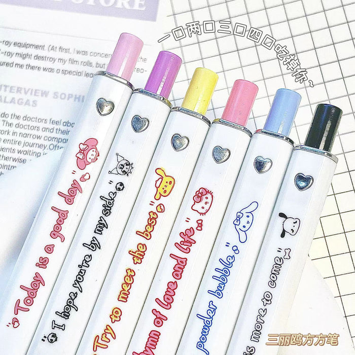 Wholesale Plastic Cartoon Push Gel Square Pen JDC-PN-Ceguan004