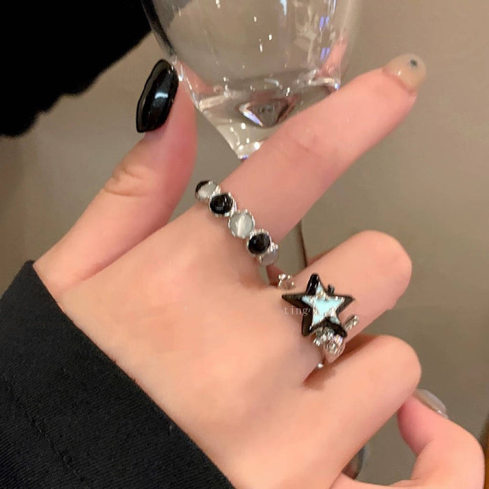 Wholesale Star ring, fashionable personality, index finger ring, niche temperament, versatile ring