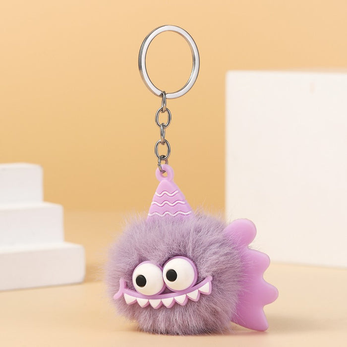 Wholesale Little Monster Plush Keychain JDC-KC-RongRui053