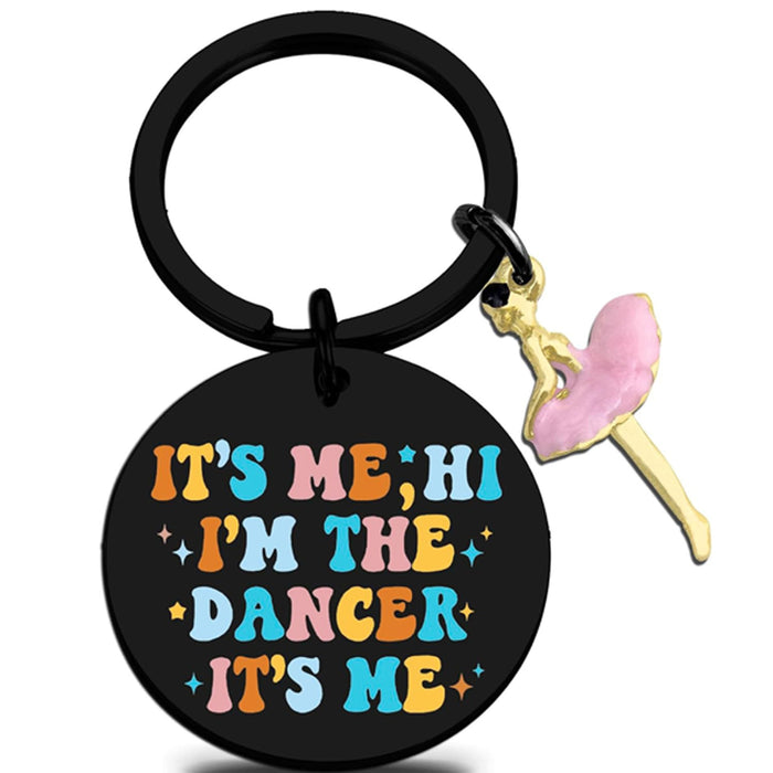 Wholesale Stainless steel letter element round keychain