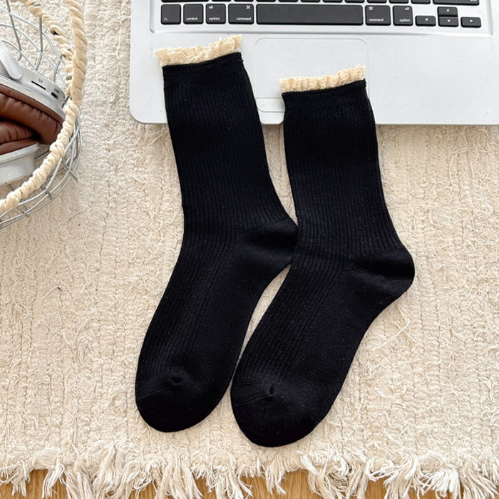 Wholesale Vintage mid tube pile socks for wearing and matching socks