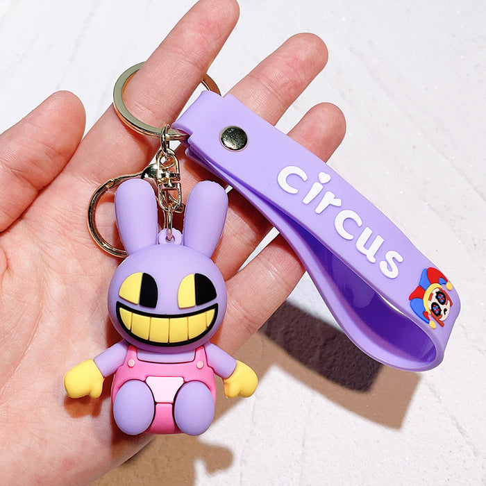 Wholesale Silicone Cartoon Doll Keychain JDC-KC-QiChao066