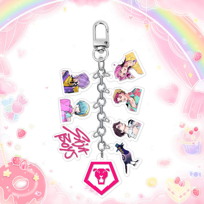Wholesale 6PCS Kpop Custom Acrylic DIY Keychains
