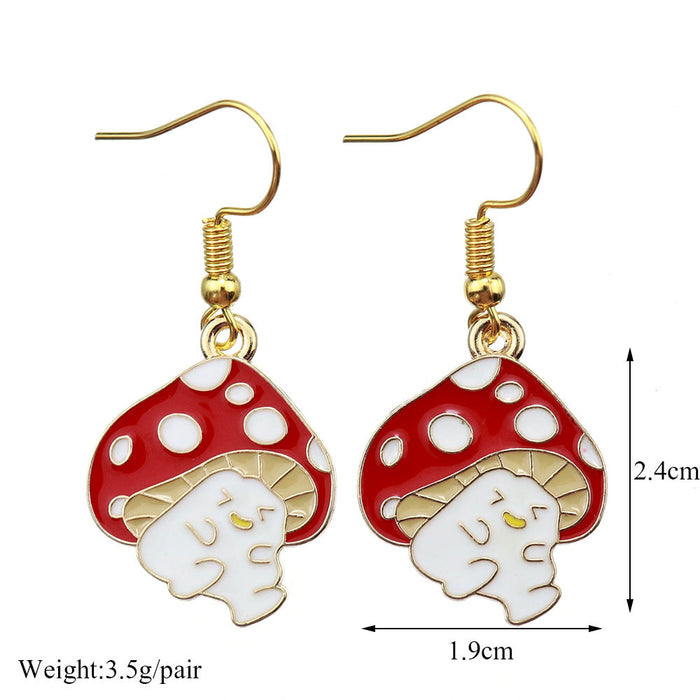 Wholesale Earrings Alloy Enamel Cute Cartoon (S) JDC-ES-niqing003