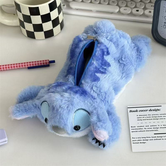 Wholesale Funny Animal  Doll Pencil Case Plush Stationery Storage Bag