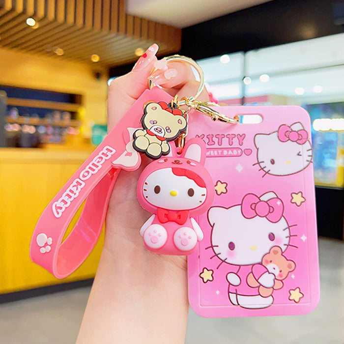 Wholesale Cartoon Silicone Card Holder Keychain JDC-KC-KuM007