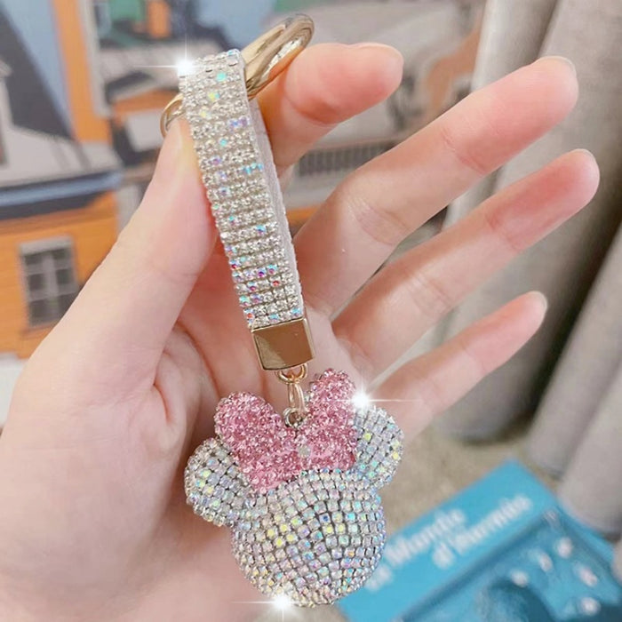 Wholesale Diamond Keychain Cute Cartoon Pendant JDC-KC-NaiLi001