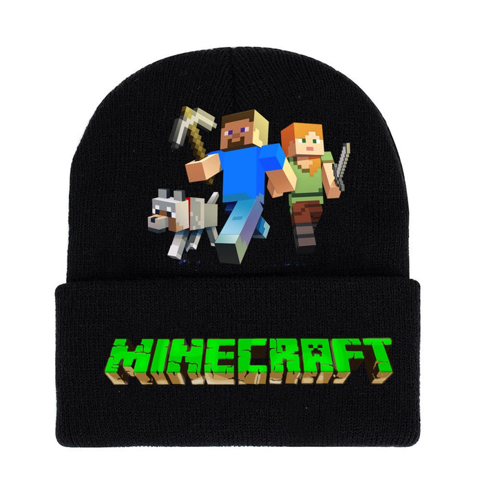 Wholesale Cartoon knitted hats,  wool hats and matching parent child warm hats