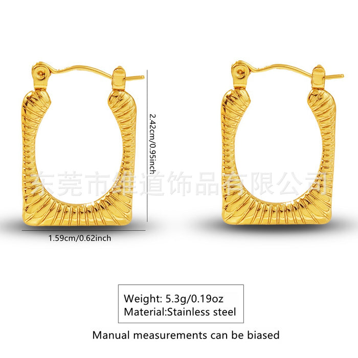 Wholesale Stainless Steel Geometric Earrings Earrings