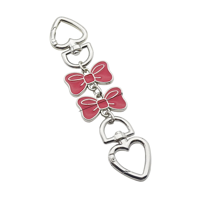 Wholesale Bowknot extension chain bag strap Keychains