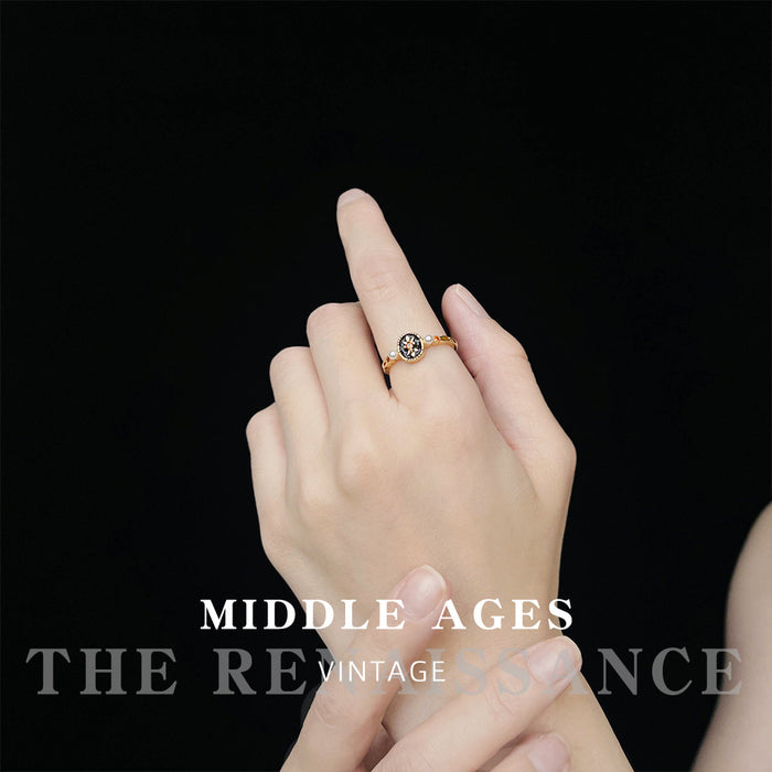 Wholesale Mid ancient art retro ring with adjustable opening