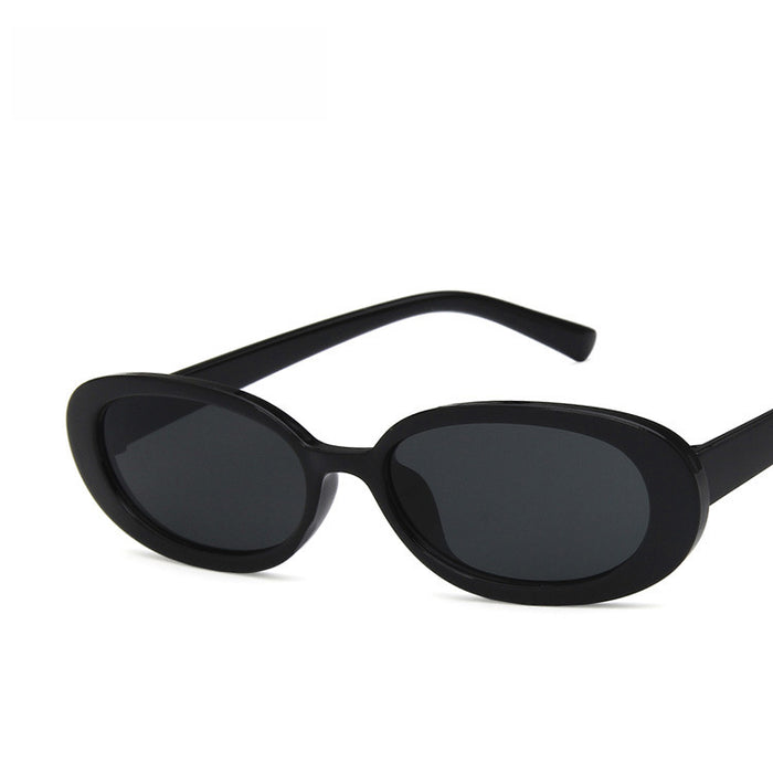Wholesale Small frame sunglasses, fashionable oval striped sunglasses, sunglasses