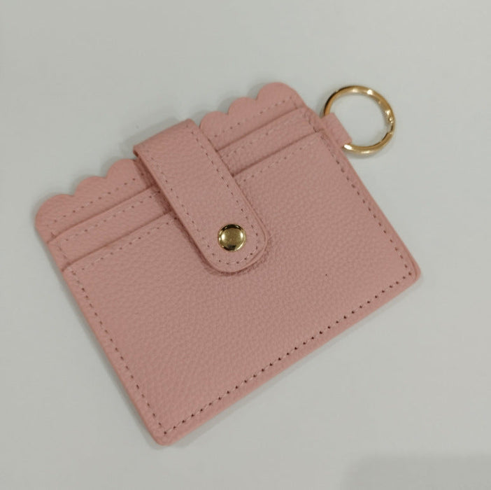 Wholesale PU Leather Card Holder Keychain JDC-KC-JinHan001