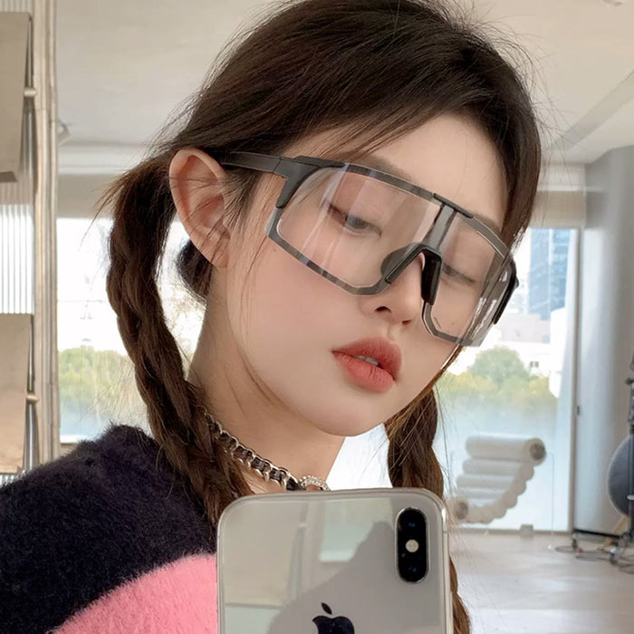 Wholesale Outdoor sports cycling flat mirror, new fashionable mirror, eye frame integrated goggles