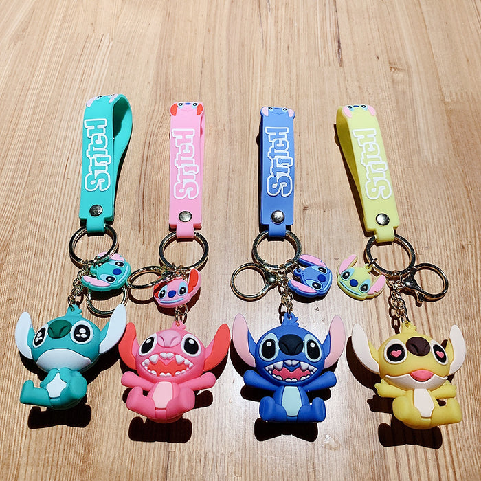 Wholesale  Cartoon  Keychain Pendant Silicone Toy Bag Pendant Car Keychain