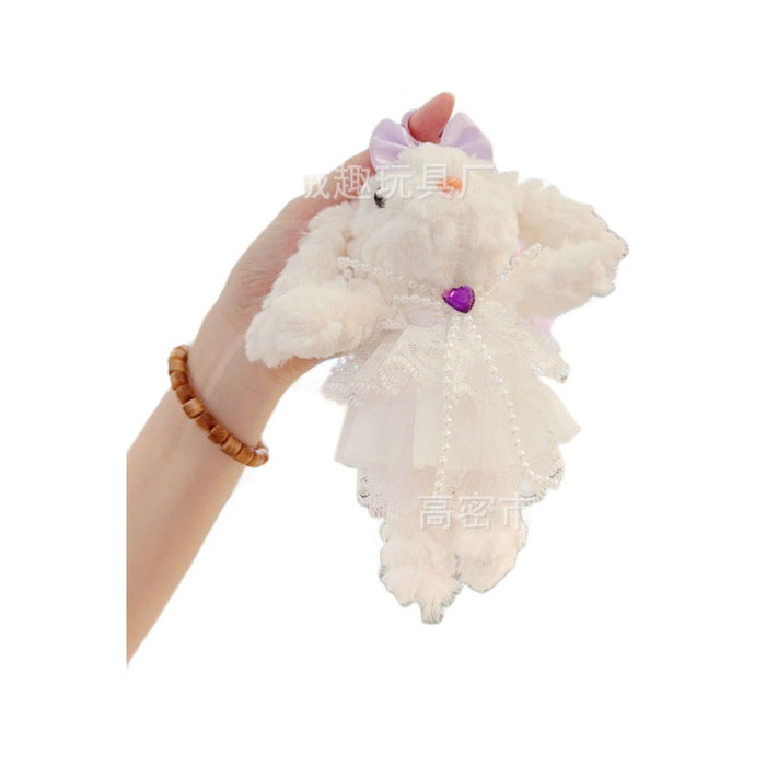 Wholesale Lace Skirt Rabbit Plush Toy Doll Bag Accessory Keychain Claw