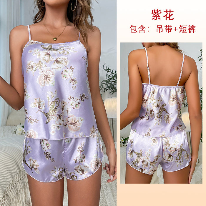 Wholesale Polyester Women's Pajamas Two Piece Set JDC-PJ-FeiY002