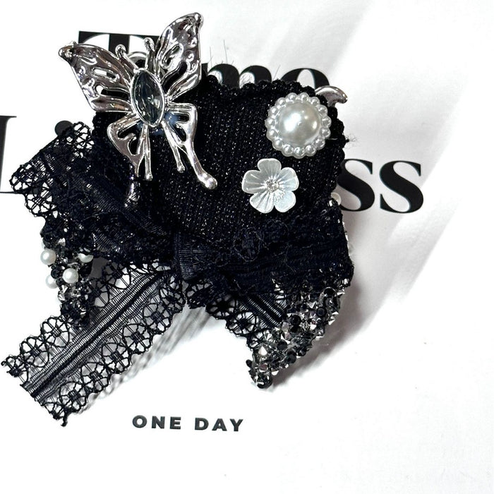 Wholesale Dark Bow Moon Bead Pendant DIY Decorative Accessory for Bag Charm
