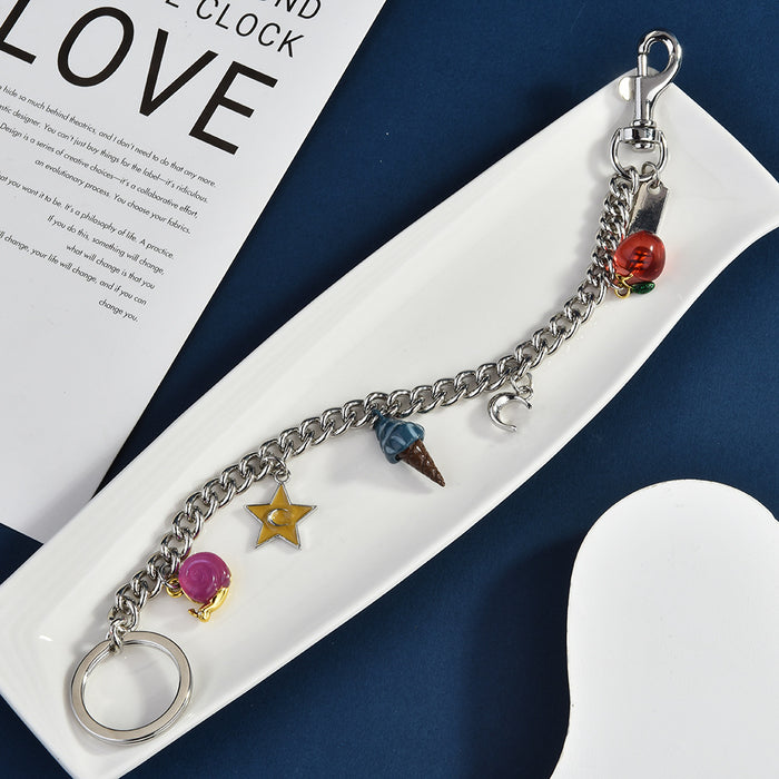 Wholesale Trendy Butterfly Bag Pendant Chain Metal Fashion Accessory