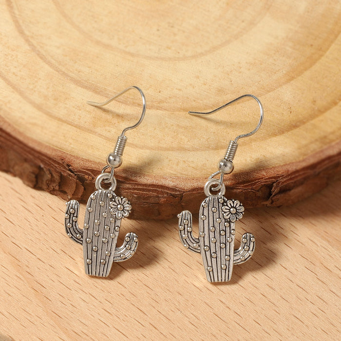 Wholesale western Denim style creative niche design ear hook eardrop retro trend