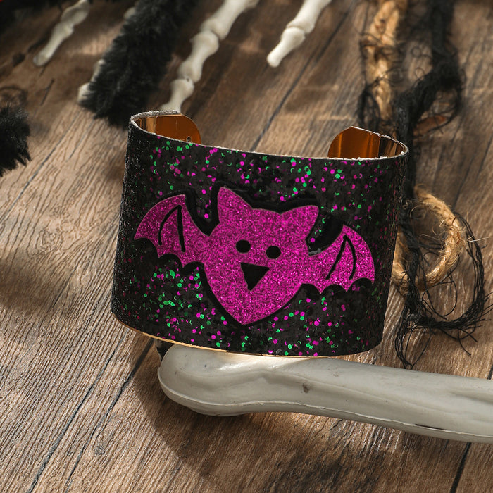 Wholesale Halloween Pumpkin Bat Skull Ghost Metal Bracelet JDC-BT-JunJie001