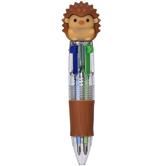 Wholesale Cute Thanksgiving Mini Four-color Ballpoint Pen Children' s Multicolor Hand Journal Marker Pen Student Stationery