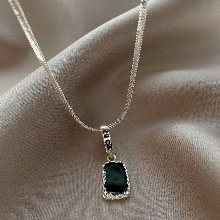 Wholesale Personalized double-sided necklace, simple autumn and winter sweater chain, irregular retro collarbone chain