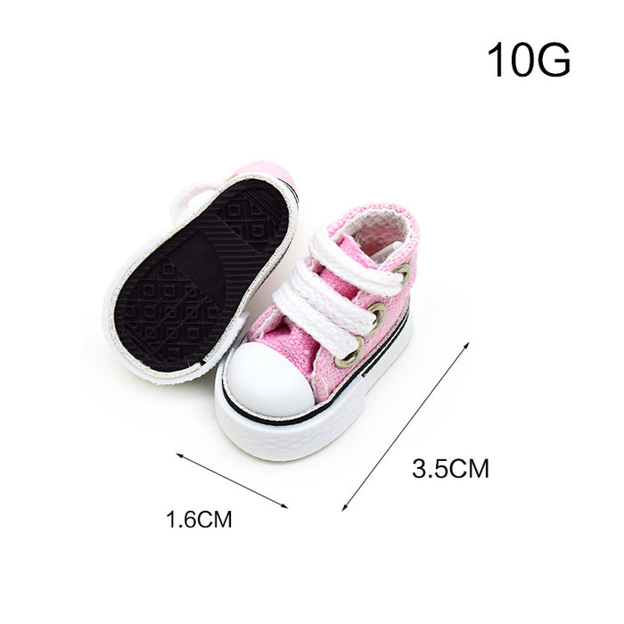 Wholesale  Canvas Shoes 10cm Cotton Doll Clothes Dressing Accessories