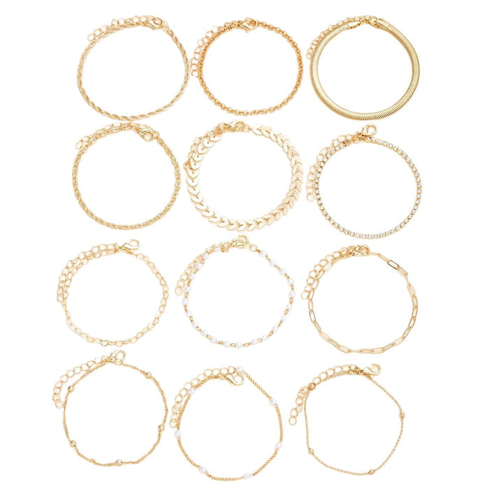 Wholesale Beaded Chain Twisted Bracelet