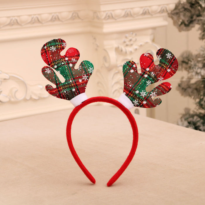 Wholesale Cartoon Christmas head buckle head hoop Christmas decorations party gifts Christmas antlers