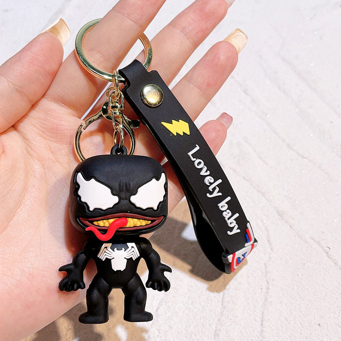 Wholesale Silicone Cartoon Doll Keychain JDC-KC-QiChao067