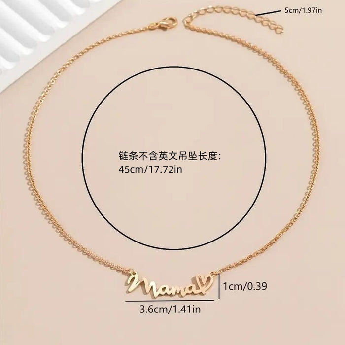 Wholesale New stainless steel necklace with heart-shaped collarbone chain and neck chain necklace
