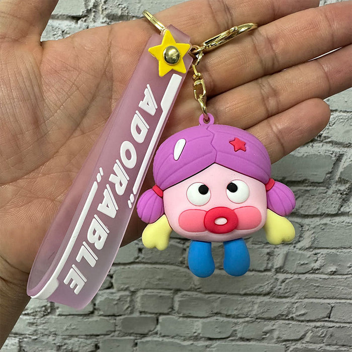 Wholesale PVC Cartoon Doll Keychain JDC-KC-XingS023