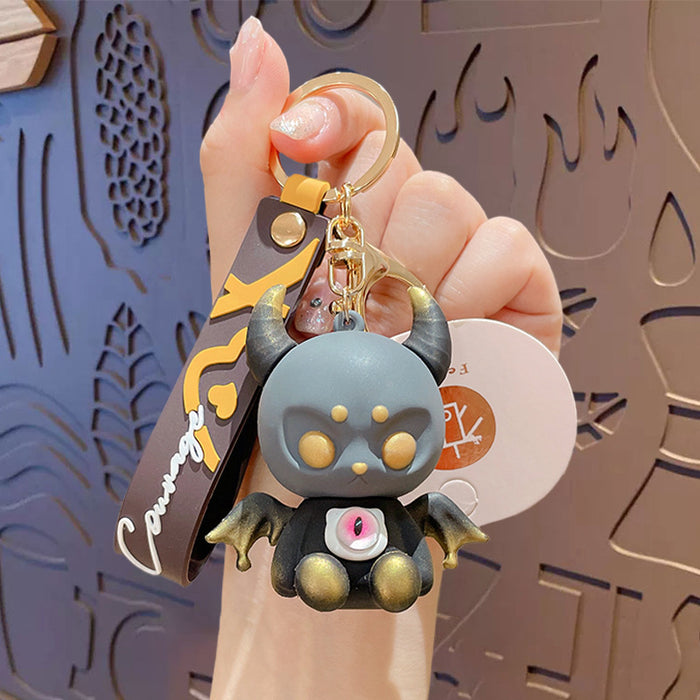 Wholesale PVC Cartoon Doll Stand Keychain JDC-KC-TuRui001