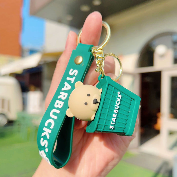 Wholesale Cute Bear Keychain Cartoon Pendant Car School Bag Hanging Gifts