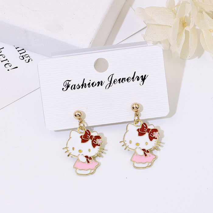 Wholesale S925 Silver Cartoon Earrings Flower Design Fashion Accessory Gift MOQ≥2