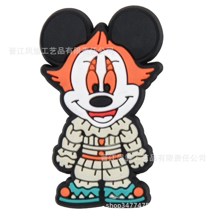 Wholesale 50pcs  Shoes Charms shoe buckle cartoon character decoration accessories