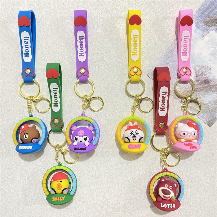 Wholesale PVC Cute Cartoon 3D Doll Keychain JDC-KC-WuYi260