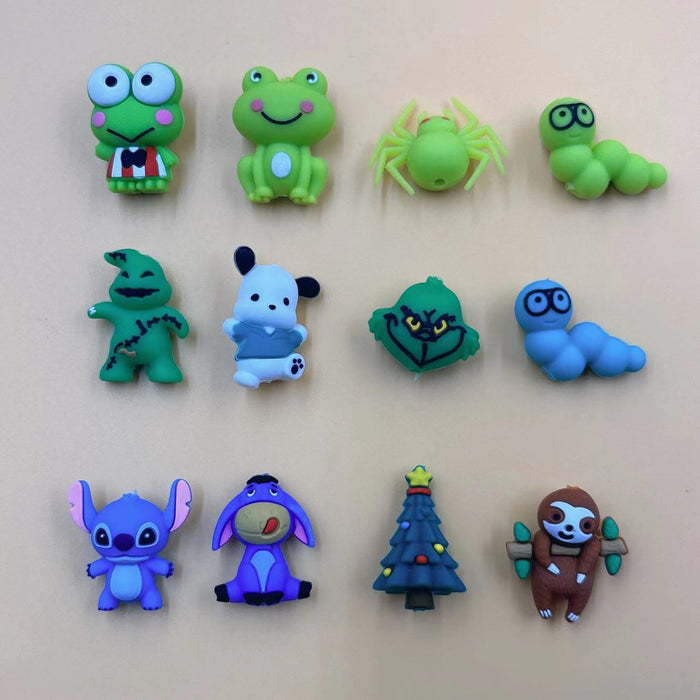 Wholesale 500PCS Halloween Silicone Cartoon 3D Focal Beads JDC-BDS-Nais284