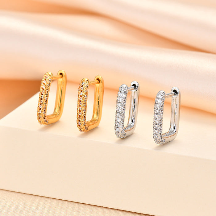 Wholesale New high-end geometric ear buckle retro earrings temperament earrings simple and personalized earrings