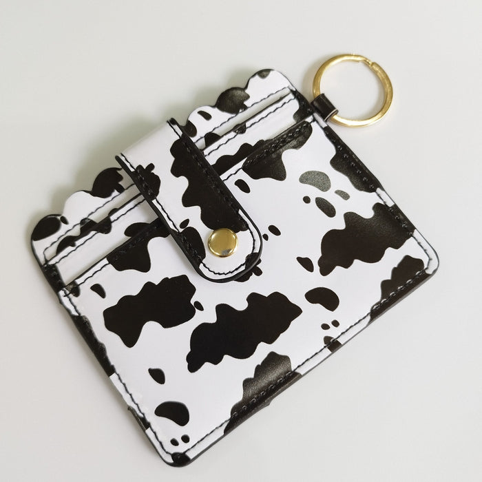 Wholesale PU Leather Card Holder Keychain JDC-KC-JinHan001