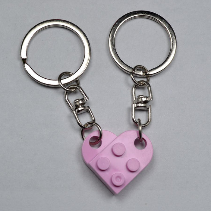 Wholesale Love Building Blocks Plastic Keychain JDC-KC-Maih001