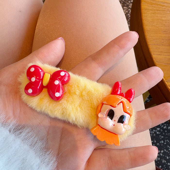 Wholesale Hairpin Cute Little Doll Jewelry Clip Spice Girls New Style Bangs Clip Seamless Broken Hairpin Hair Accessories