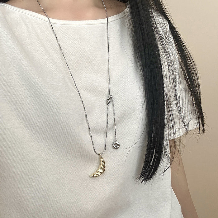 Wholesale Cattle Bag Donut Pull-out Necklace Women's Long South Clavicle Chain