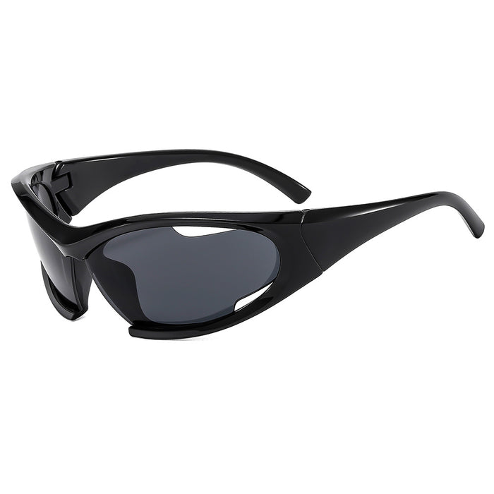 Wholesale New sports sunglasses, outdoor cycling glasses, hollowed out sunglasses, personalized running and mountain climbing sunglasses