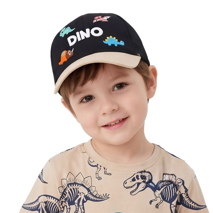 Wholesale Cartoon Dinosaur Mesh Baseball Cap for Kids Summer Sun Protection Unisex Hat for Resale