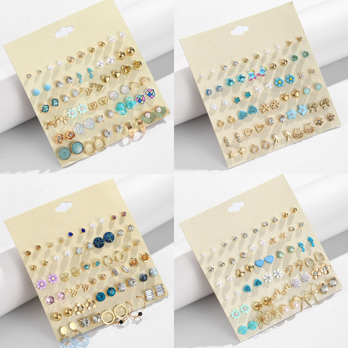 Wholesale Multiple Pairs of Bow Flowers Earrings