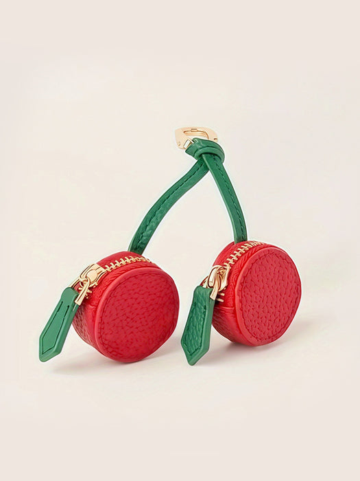 Wholesale Cherry Fruit Keychain Mini Cute Coin Purse Bag