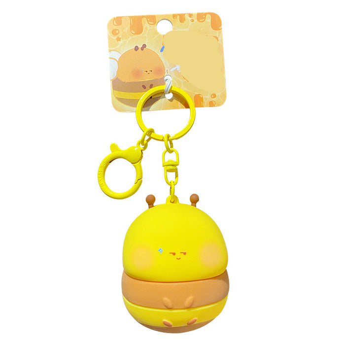 Wholesale Cartoon key chain pendant silicone doll key chain school bag pendant