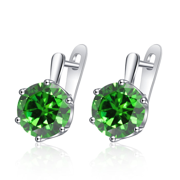 Wholesale Trendy Crown Earrings Copper Electroplated Jewelry Accessory for Resale